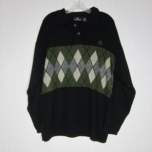Givenchy Active Wear Argyle Sweater Size L